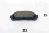 ASHIKA 51-02-232 Brake Pad Set, disc brake